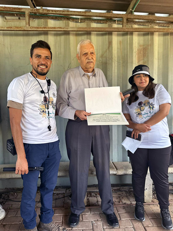 طلّاب طبقة الثوامن من اعدادية دار التربية والعلوم بجولة استكشافية لمعالم جلجولية 